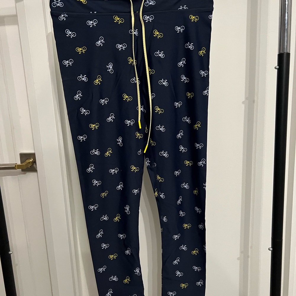 Soul Cycle Bicycle Print Navy Pants